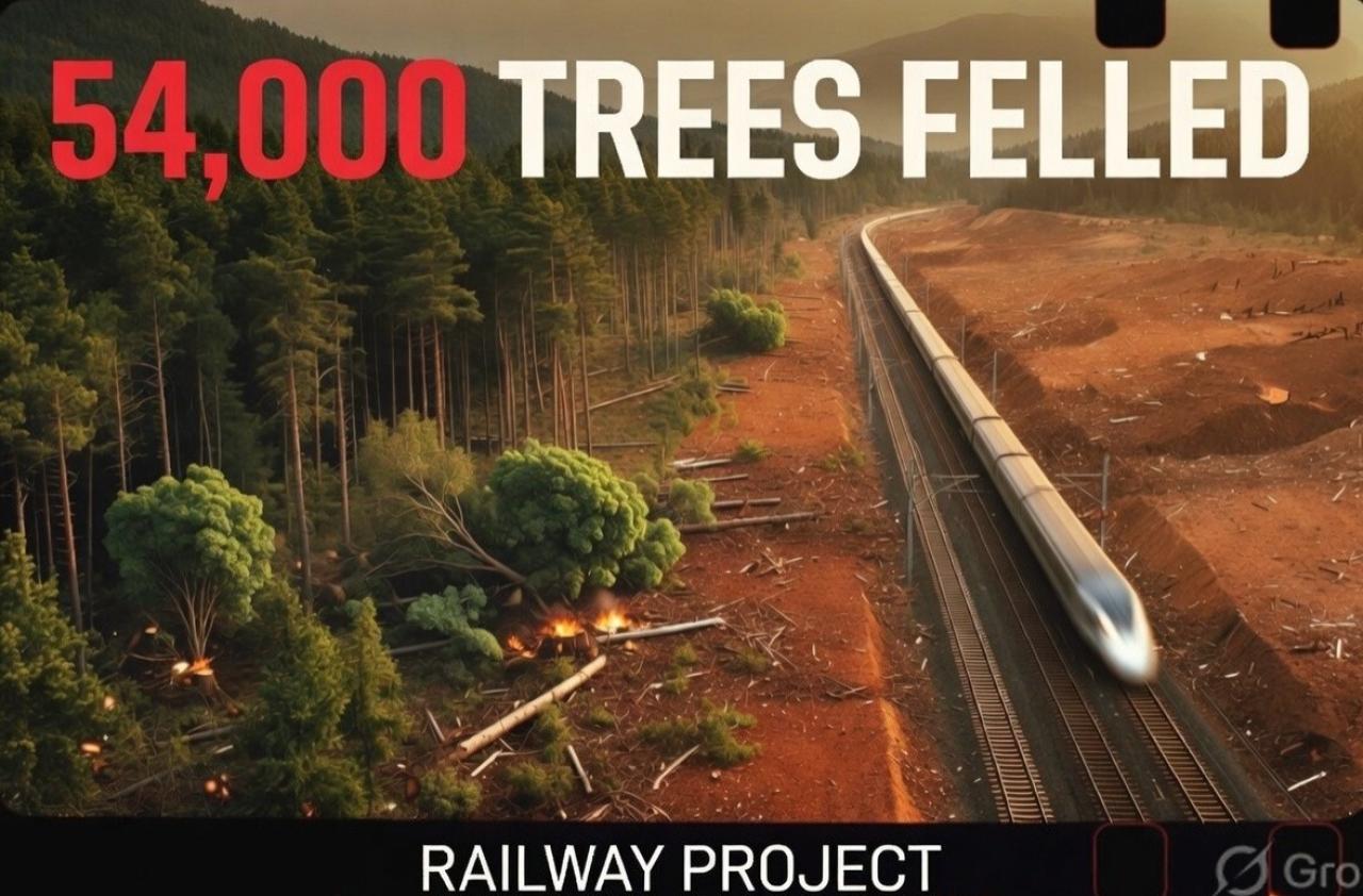 The Cost of Carelessness: 54,000 Trees Gone, and India Is Still Redrawing the Railway Line