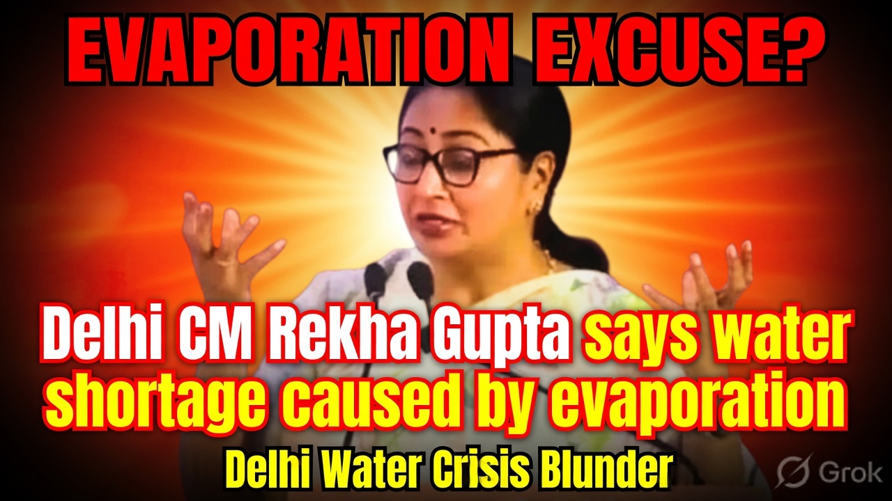 Rekha Gupta’s Evaporation Comment Sparks Debate Over Delhi’s Water Crisis