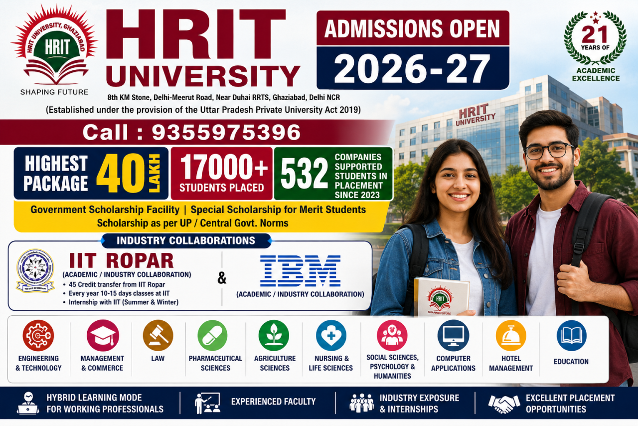 HRIT University Bets on Industry Partnerships and Career-Focused Education for 2026 Admissions