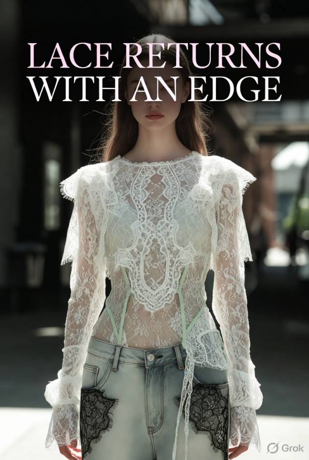 Lace Returns With an Edge: How Fashion's Most Delicate Fabric Became Cool Again