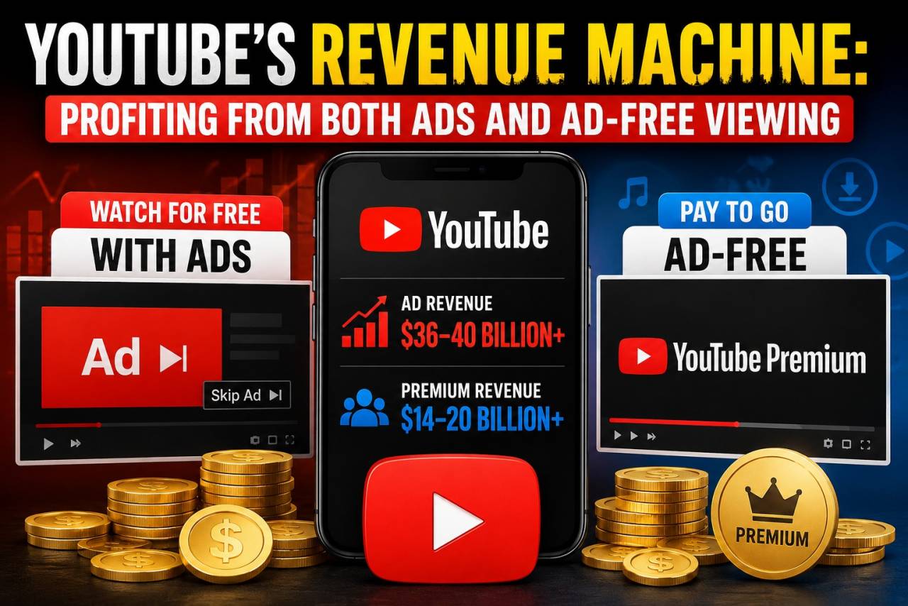YouTube’s Revenue Machine: Profiting From Both Ads and Ad-Free Viewing