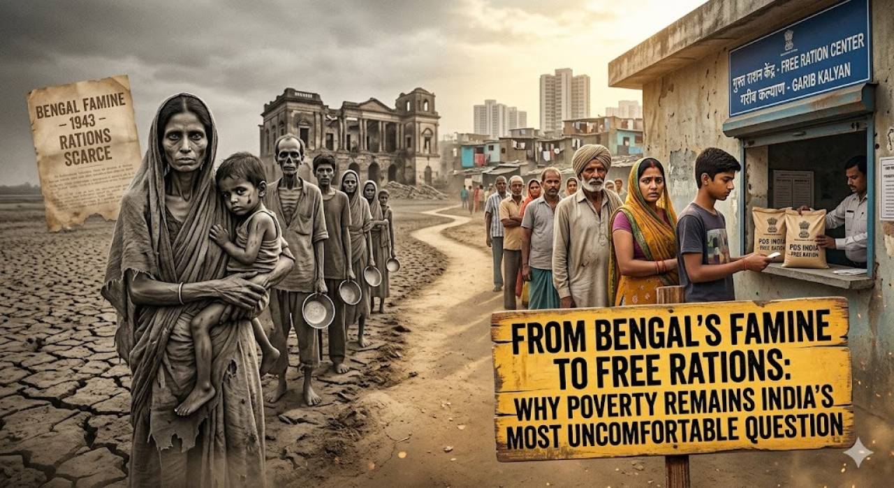 From the Bengal Famine to Free Rations: Has India Truly Escaped the Shadow of Colonial Poverty?