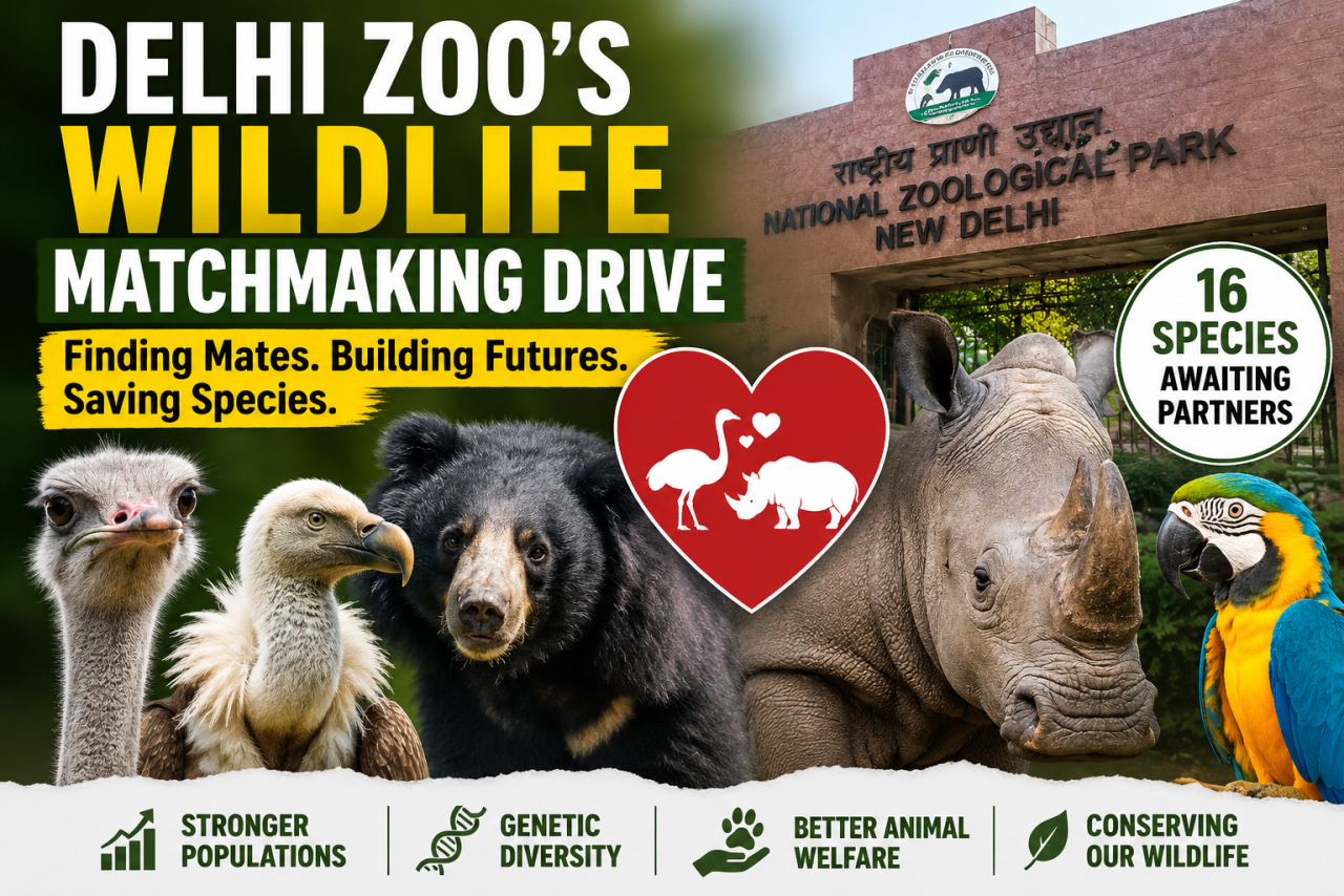 Cupid in the Cage: How Delhi Zoo Is Playing Matchmaker to Save Endangered Wildlife