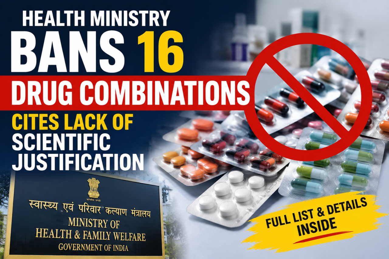 Health Ministry Bans 16 Drug Combinations, Cites Lack of Scientific Justification