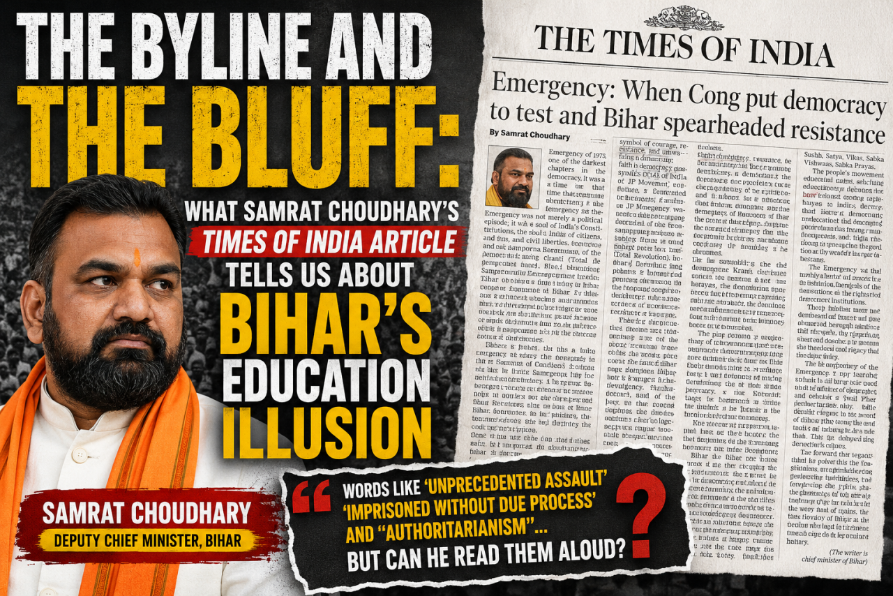 Did Samrat Choudhary Write It? The Questions Raised by a Times of India Op-Ed