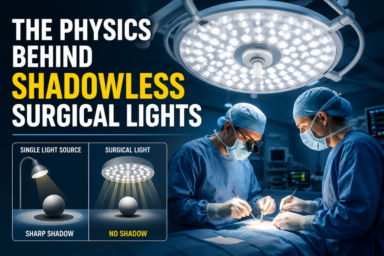 The Physics Behind Shadowless Surgical Lights