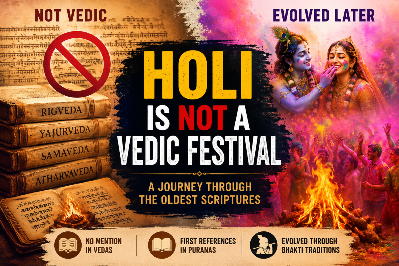 Holi is Not a Vedic Festival: A Journey Through the Oldest Scriptures