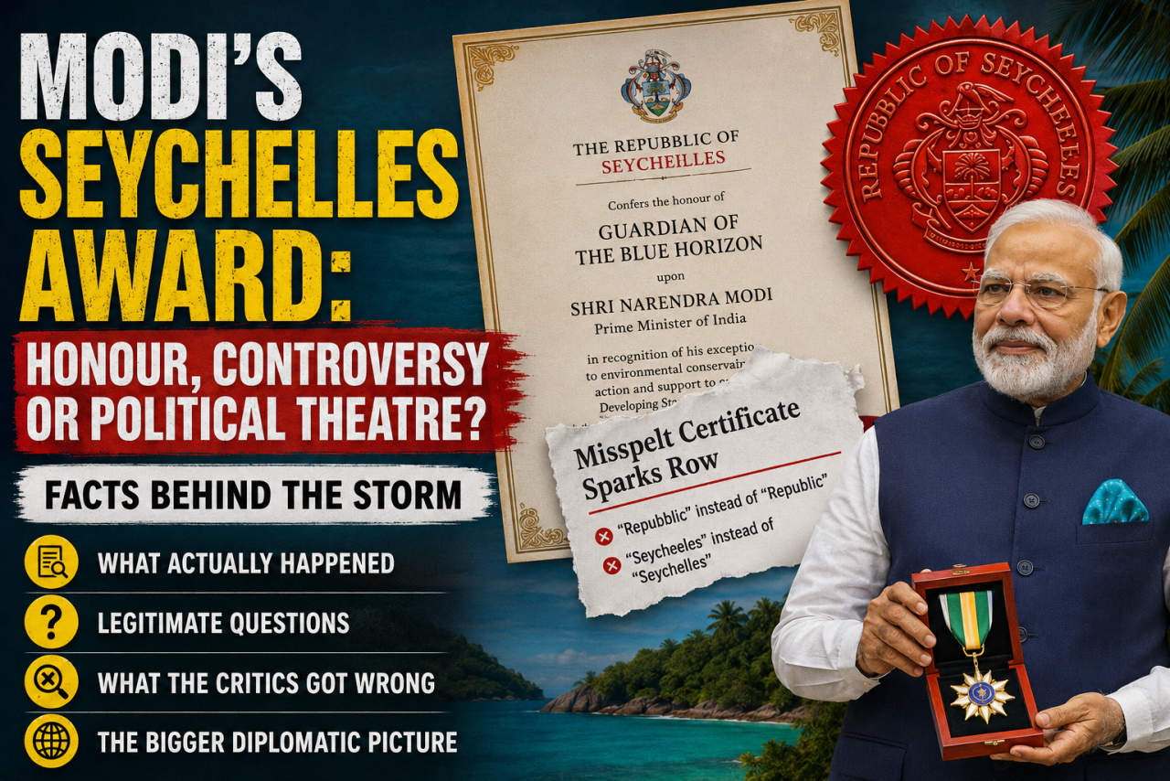 Modi's Seychelles Award: A Diplomatic Honour, A Political Storm, and the Facts Between Them