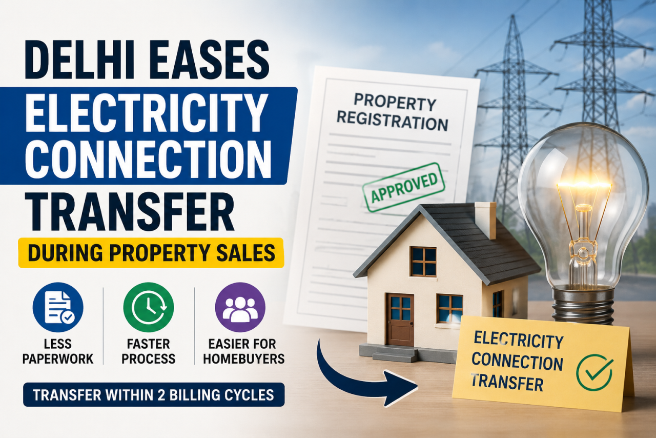 Delhi Eases Electricity Connection Transfer During Property Sales, Cuts Paperwork for Homebuyers