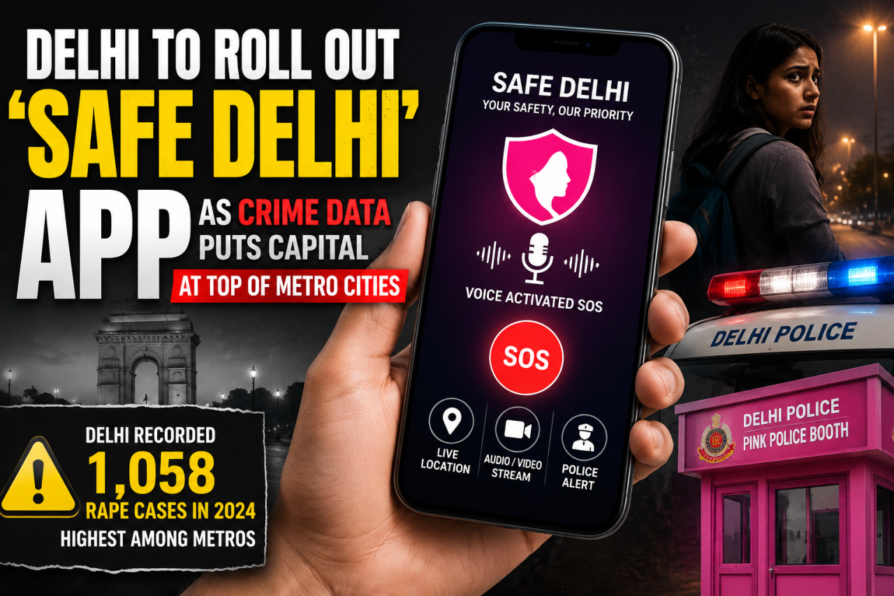 Delhi to Roll Out 'Safe Delhi' App as Crime Data Puts Capital at Top of Metro Cities
