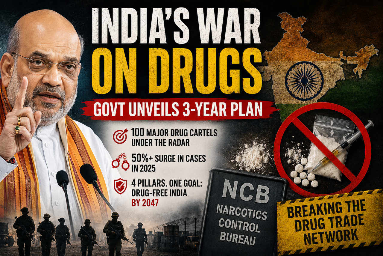 Amit Shah's Three-Year Anti-Drug Plan: Can India Finally Break the Backbone of the Narcotics Trade?