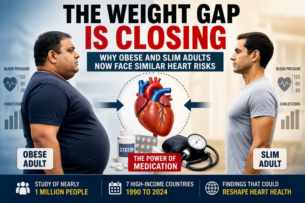 The Weight Gap Is Closing: Why Obese and Slim Adults Now Face Similar Heart Risks