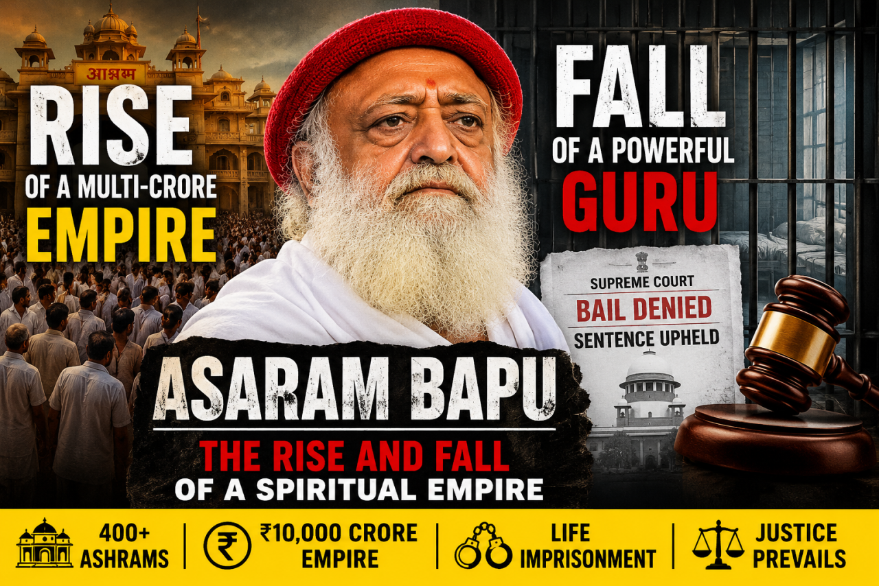 The Rise and Fall of Asaram Bapu: How a Spiritual Empire Collapsed Under the Rule of Law
