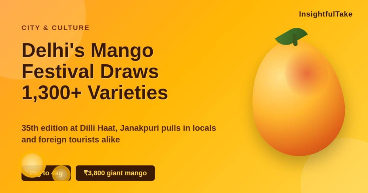 Delhi's Mango Festival Showcases Over 1,300 Varieties at Dilli Haat
