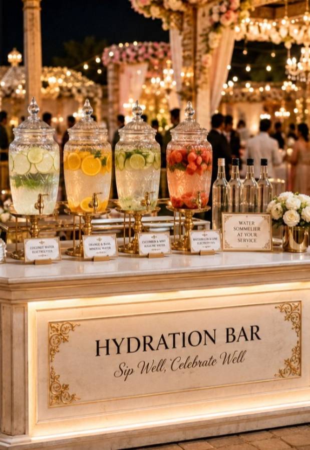 Hydration Bars Become the Latest Luxury Trend at Indian Weddings