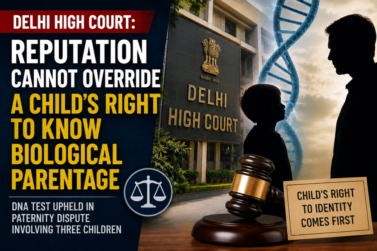Delhi High Court: Reputation Cannot Override a Child's Right to Know Biological Parentage
