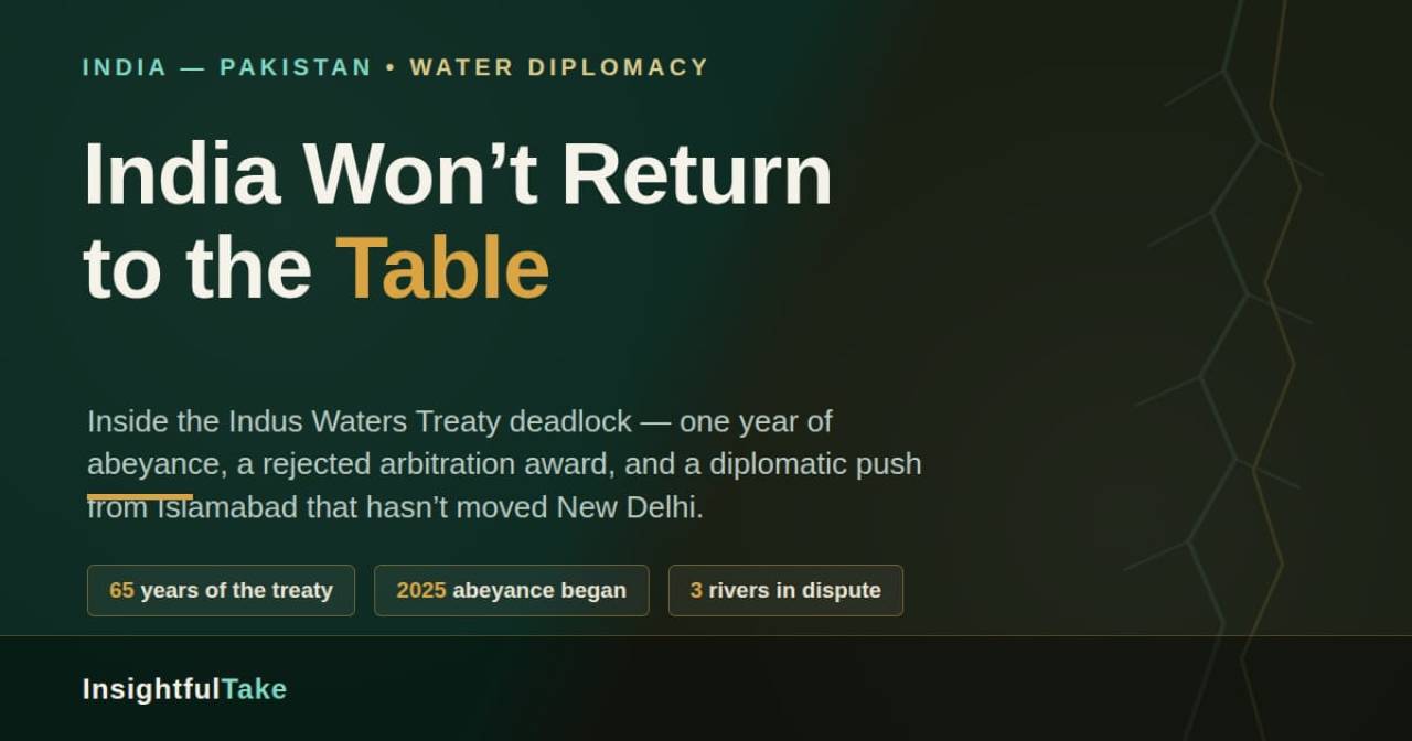 The Treaty That Survived Wars but Not Pahalgam: Why India Won't Restore the Indus Waters Treaty