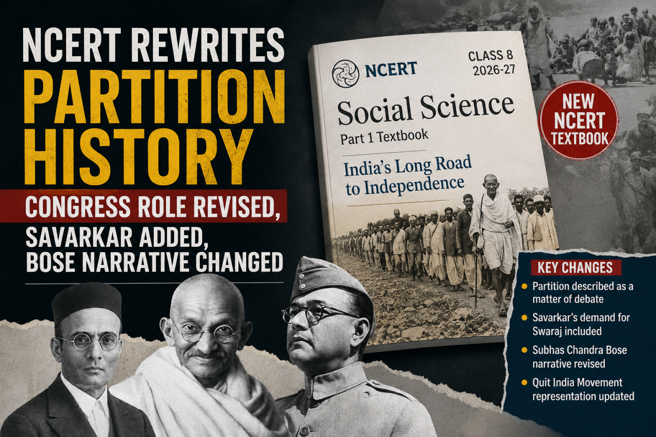 NCERT Rewrites the Story of Partition: What the New Class 8 History Textbook Says About the Congress and India's Freedom Struggle