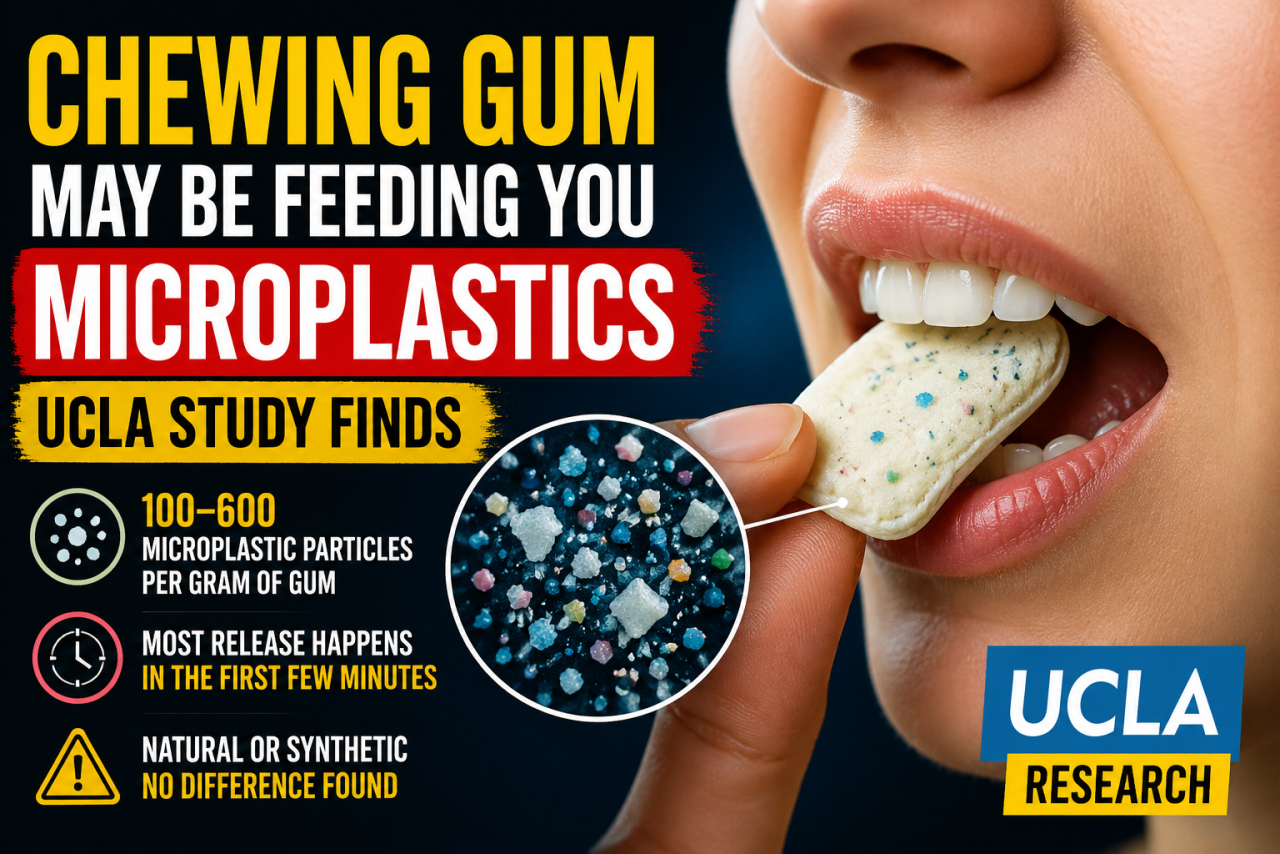 Your Chewing Gum Could Be Filling Your Body With Microplastics, UCLA Study Warns