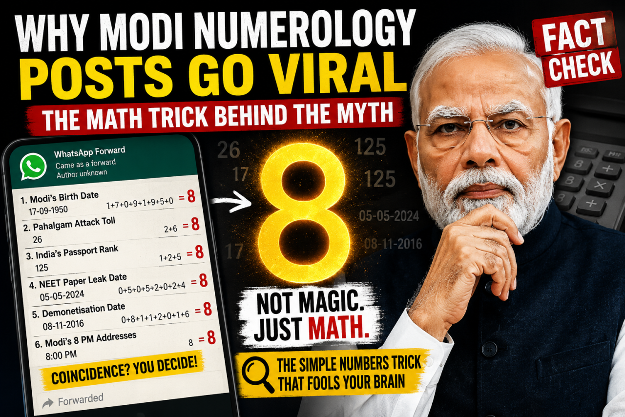 Why Numerology-Coded Posts About Modi Keep Going Viral and the Simple Math Trick Behind Them