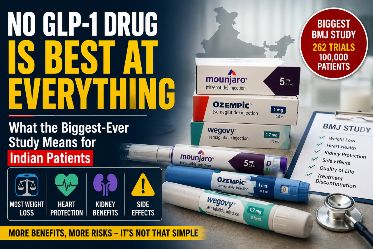 No GLP-1 Drug Is Best at Everything. What the Biggest-Ever Study Means for Indian Patients