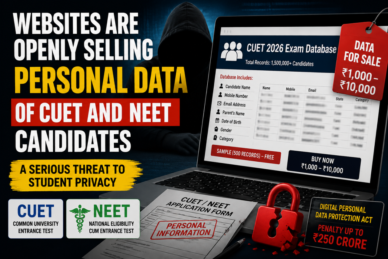 Websites Are Openly Selling Personal Data of CUET and NEET Candidates, Raising Fresh Privacy Concerns