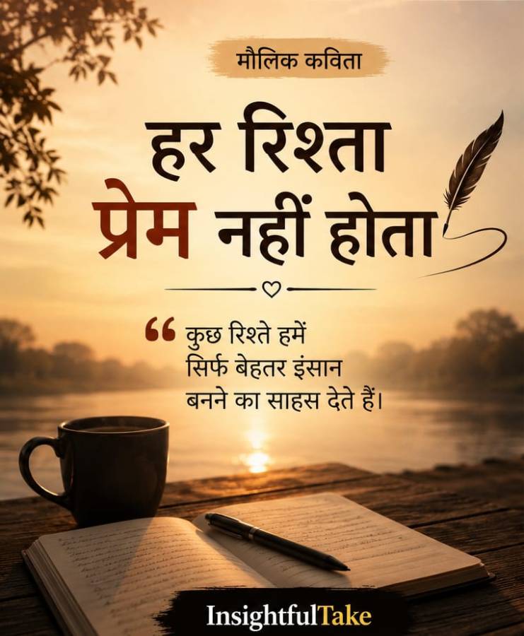 हर रिश्ता प्रेम नहीं होता