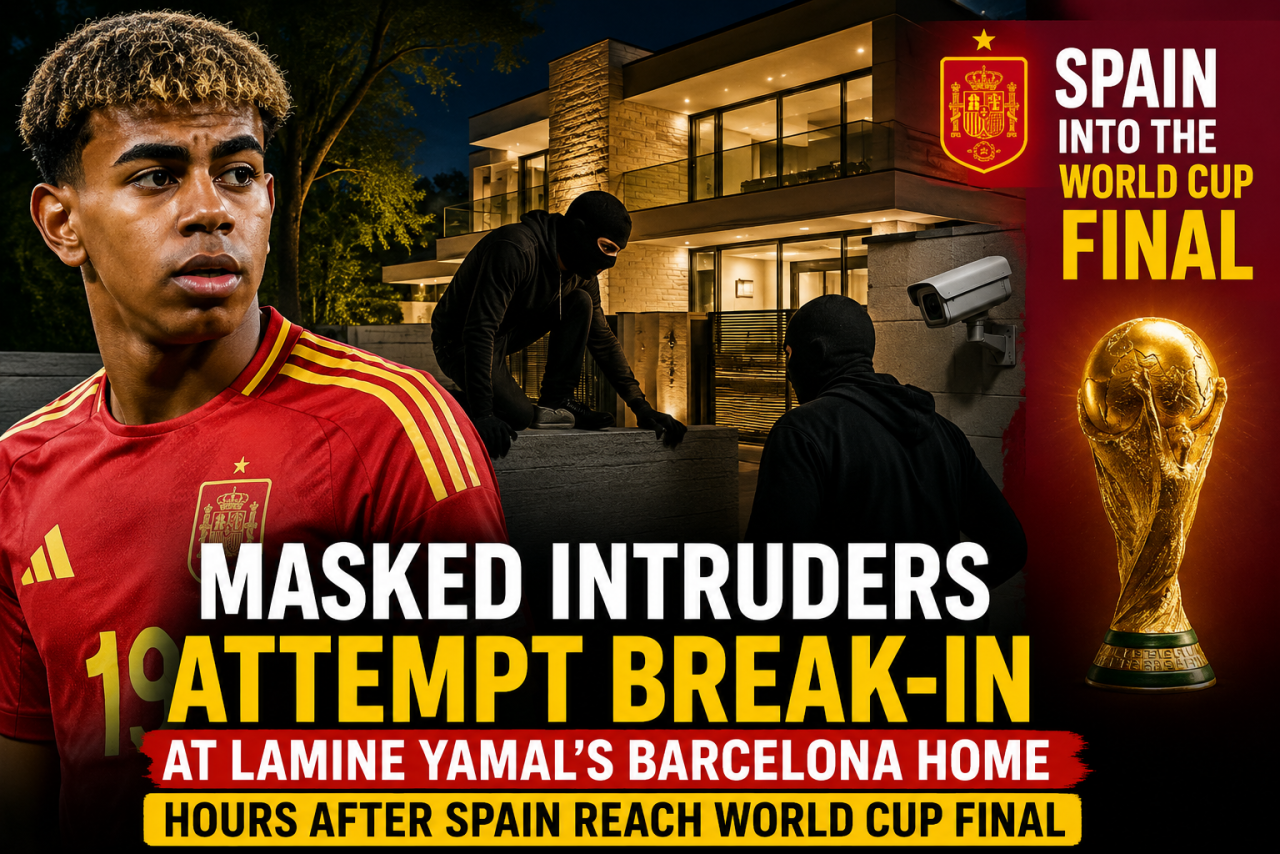Masked Intruders Attempt Break-In at Lamine Yamal's Barcelona Home Hours After Spain Reach World Cup Final