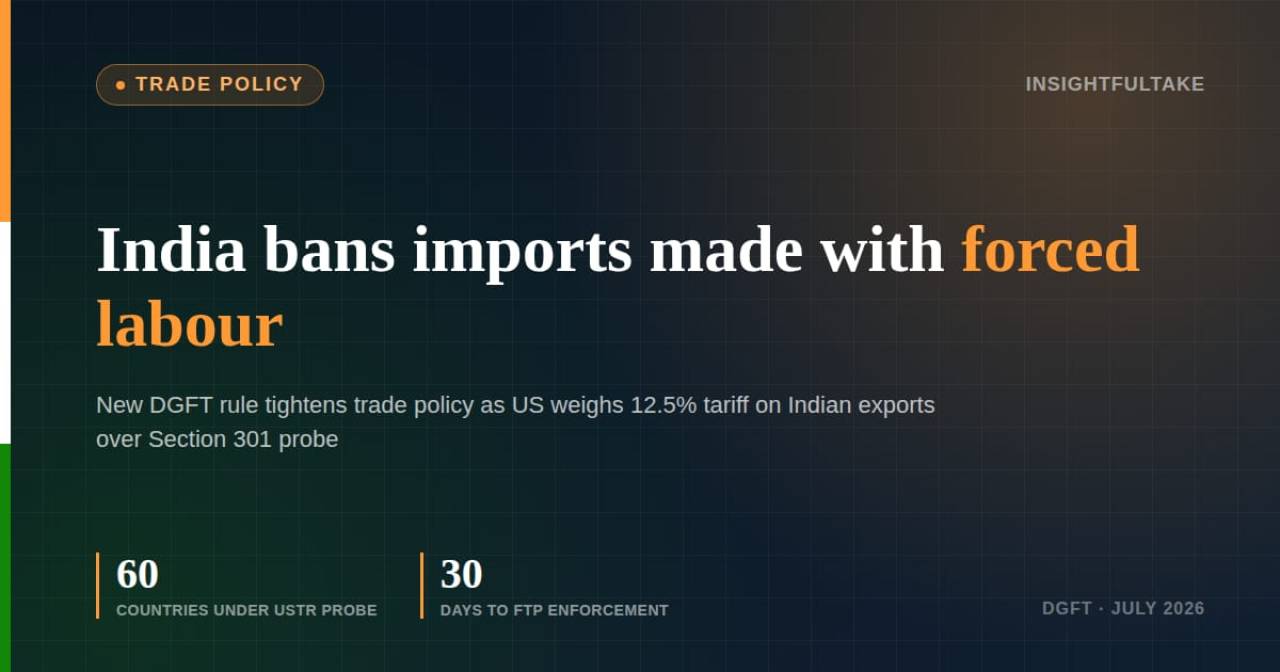 India Bans Imports Made With Forced Labour Ahead of Key US Tariff Decision