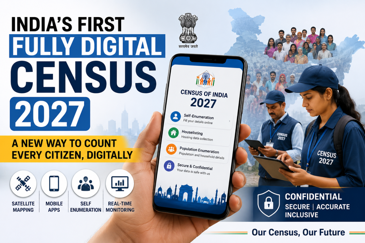 India Gears Up For Its First Fully Digital Census, To Be Completed By 2027