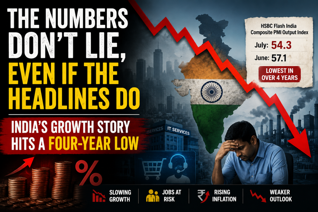 The Numbers Don't Lie, Even If the Headlines Do: India's Growth Story Hits a Four-Year Low