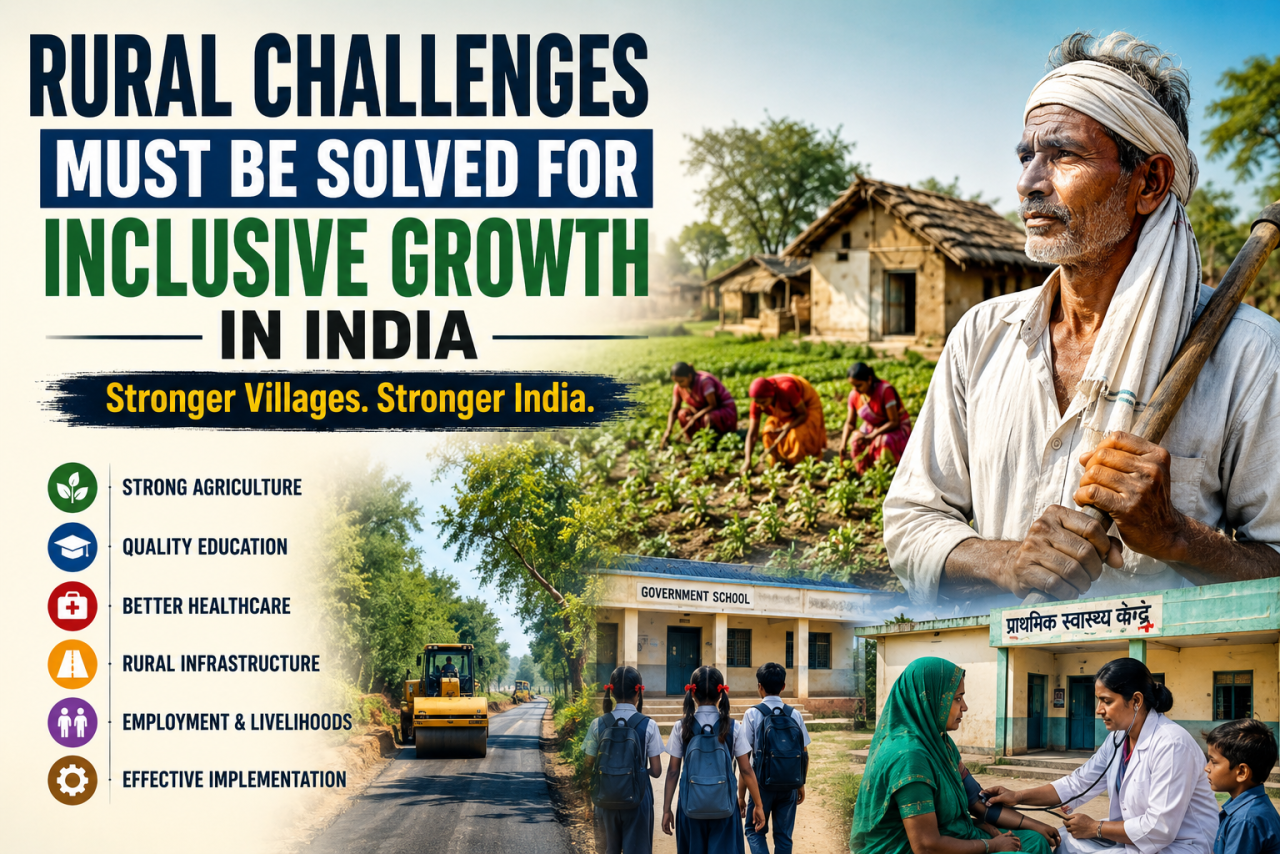 Rural Challenges Need to be Addressed for Inclusive Growth