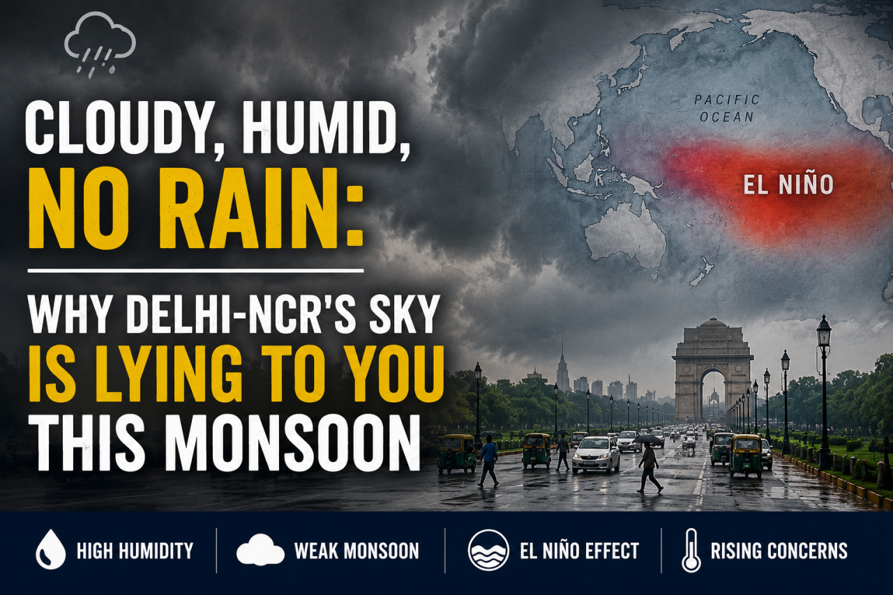 Cloudy, Humid, No Rain: Why Delhi-NCR's Sky Is Lying to You This Monsoon
