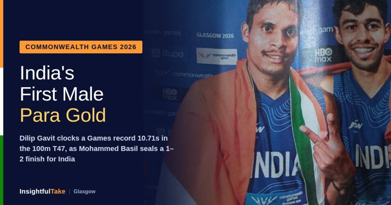 Dilip Gavit Scripts History, Wins India's First-Ever Male Para Athletics Gold at Commonwealth Games