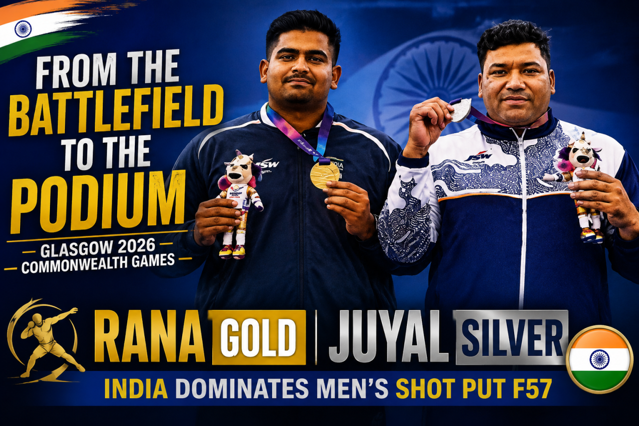From the Battlefield to the Podium: Rana and Juyal Strike Gold-Silver for India in Para Shot Put