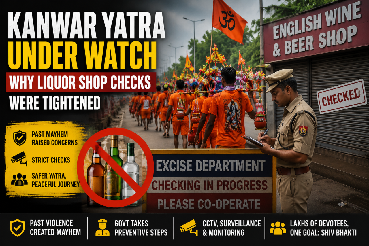 Kanwar Yatra Under Watch: Why Authorities Tightened Liquor Shop Checks Along Pilgrimage Routes