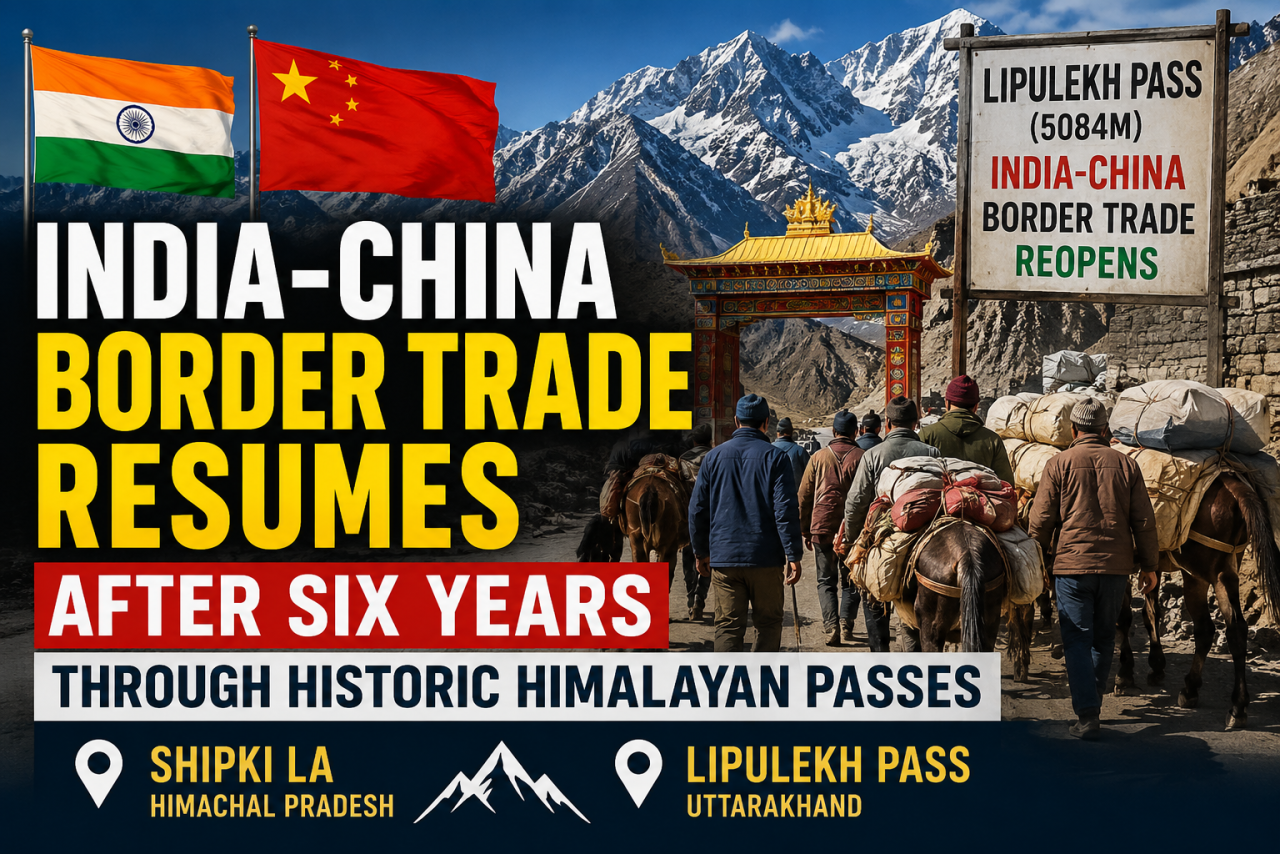 India-China Border Trade Resumes After Six Years Through Historic Himalayan Passes