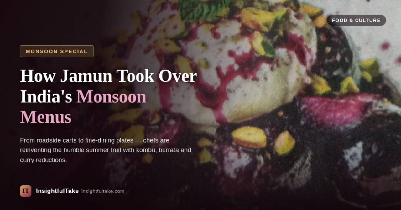 From Roadside Cart to Fine-Dining Plate: How Jamun Took Over India's Monsoon Menus