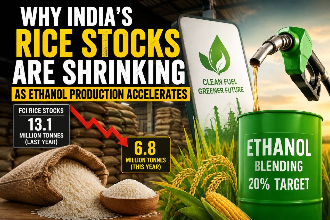 Why India's Rice Stocks Are Shrinking as Ethanol Production Accelerates