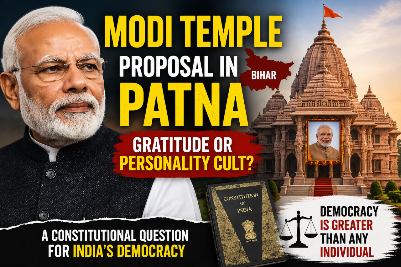 Should Democracies Build Temples for Living Leaders? Bihar's Modi Temple Proposal Raises a Constitutional Question