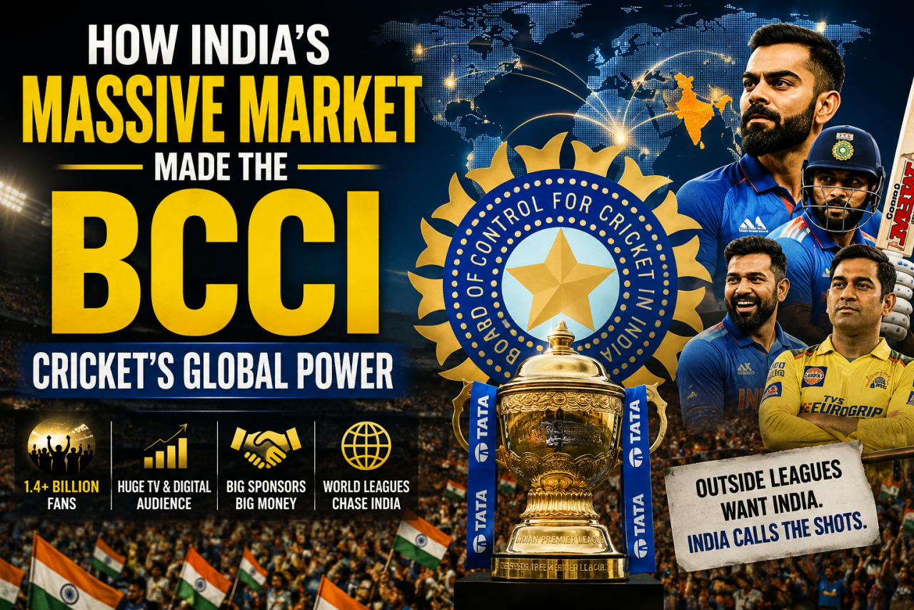 India's Vast Market Has Helped the BCCI Dominate World Cricket