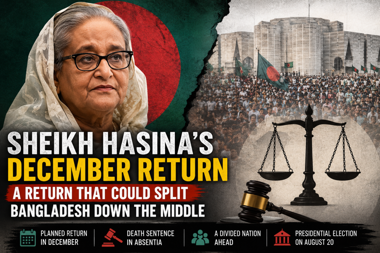Sheikh Hasina’s December Homecoming: A Return That Could Split Bangladesh Down the Middle