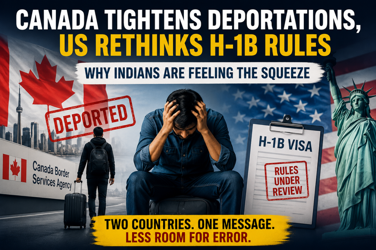 Canada Tightens Deportations, US Rethinks H-1B Rules: Why Indians Are Feeling the Squeeze