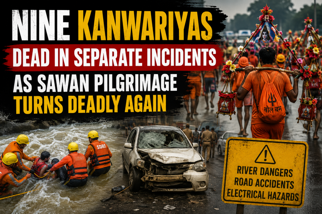 Nine Kanwariyas Dead in Separate Incidents as Sawan Pilgrimage Turns Deadly Again