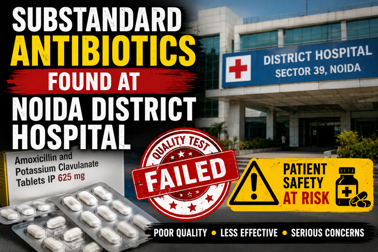 Substandard Antibiotics Found in Noida District Hospital