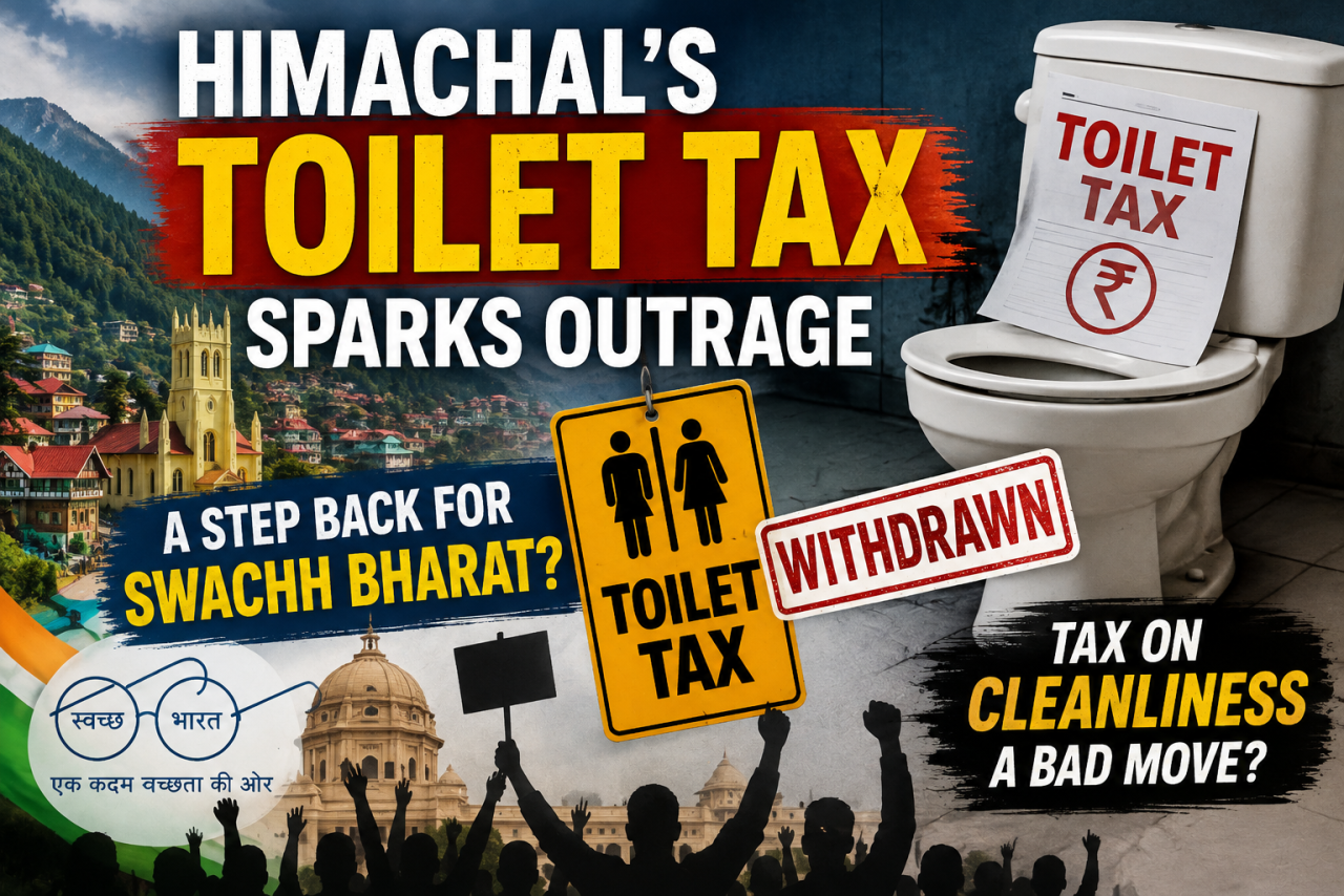 Tax on Toilet in Himachal Pradesh created storm in the ongoing state election campaign