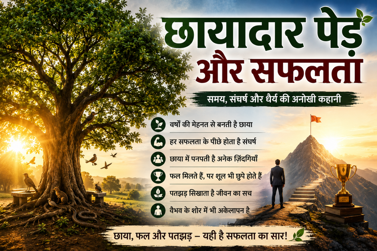 छायादार पेड़ और सफलता