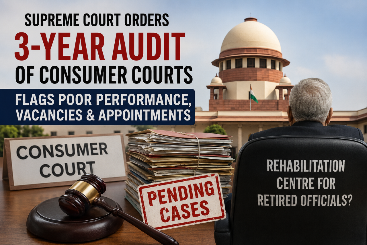 Consumer Courts Cannot Become Rehabilitation Centres for Retired Officials
