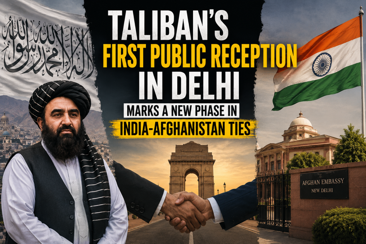 Taliban’s First Public Reception in Delhi Marks a New Phase in India-Afghanistan Ties