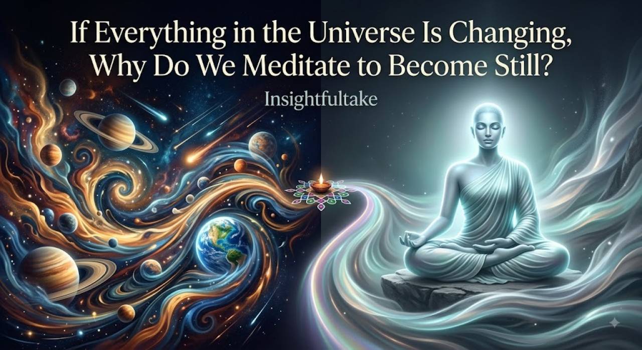 If Everything in the Universe Is Changing, Why Do We Meditate to Become Still?